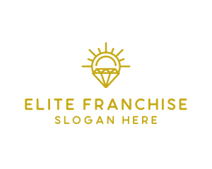 Luxury Sun Diamond logo design