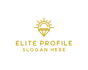 Luxury Sun Diamond logo design