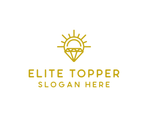 Luxury Sun Diamond logo design