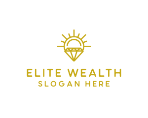 Luxury Sun Diamond logo design