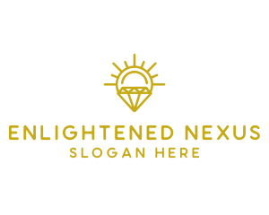 Luxury Sun Diamond logo design