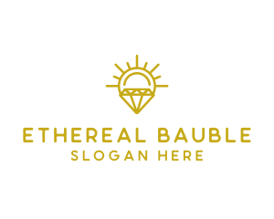 Luxury Sun Diamond logo design