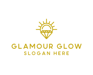 Luxury Sun Diamond logo design