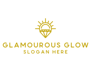 Luxury Sun Diamond logo design