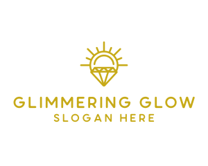 Luxury Sun Diamond logo design