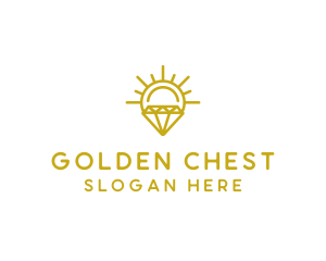 Luxury Sun Diamond logo design