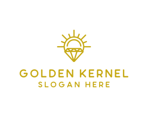 Luxury Sun Diamond logo design