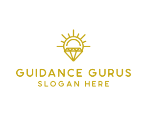 Luxury Sun Diamond logo design