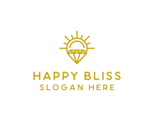 Luxury Sun Diamond logo design