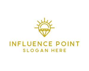 Luxury Sun Diamond logo design