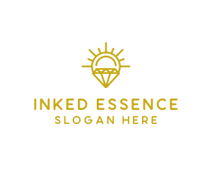 Luxury Sun Diamond logo design