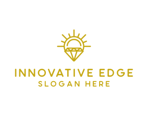 Luxury Sun Diamond logo design