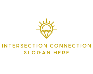 Luxury Sun Diamond logo design