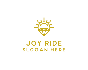 Luxury Sun Diamond logo design