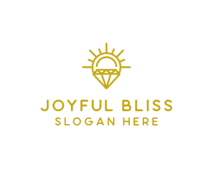 Luxury Sun Diamond logo design