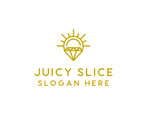 Luxury Sun Diamond logo design