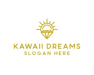 Luxury Sun Diamond logo design