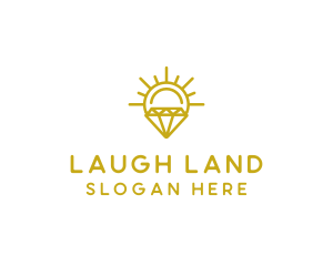 Luxury Sun Diamond logo design