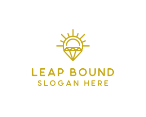 Luxury Sun Diamond logo design