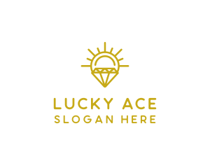 Luxury Sun Diamond logo design