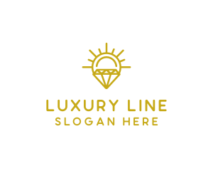 Luxury Sun Diamond logo design