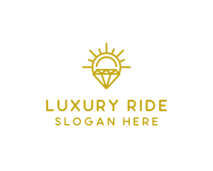 Luxury Sun Diamond logo design