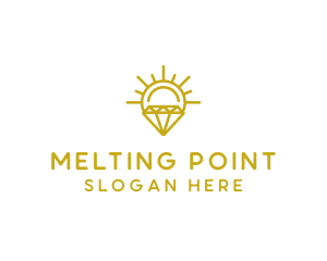 Luxury Sun Diamond logo design