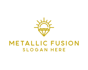 Luxury Sun Diamond logo design