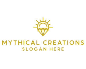 Luxury Sun Diamond logo design