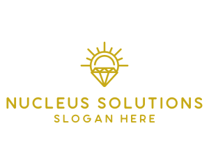 Luxury Sun Diamond logo design