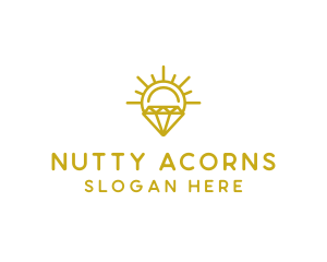 Luxury Sun Diamond logo design