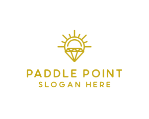 Luxury Sun Diamond logo design