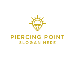 Luxury Sun Diamond logo design