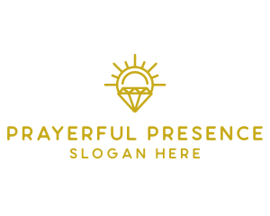 Luxury Sun Diamond logo design