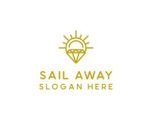 Luxury Sun Diamond logo design