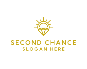 Luxury Sun Diamond logo design