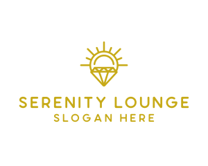 Luxury Sun Diamond logo design