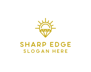 Luxury Sun Diamond logo design