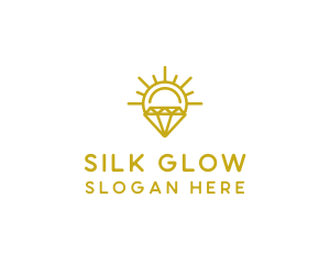 Luxury Sun Diamond logo design