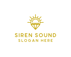 Luxury Sun Diamond logo design