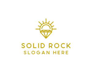 Luxury Sun Diamond logo design