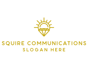 Luxury Sun Diamond logo design