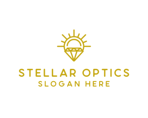 Luxury Sun Diamond logo design