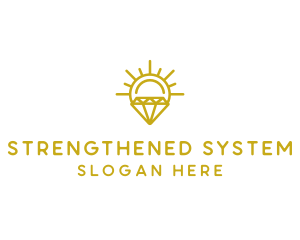 Luxury Sun Diamond logo design