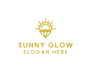 Luxury Sun Diamond logo design