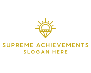 Luxury Sun Diamond logo design