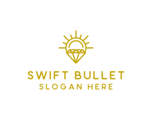 Luxury Sun Diamond logo design