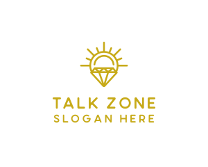 Luxury Sun Diamond logo design