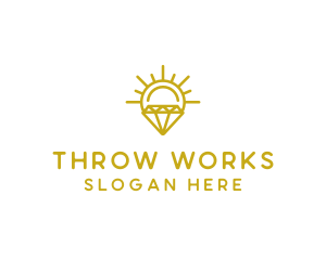 Luxury Sun Diamond logo design