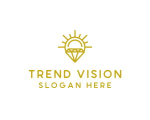 Luxury Sun Diamond logo design